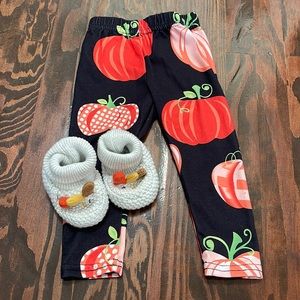 Fall leggings and booties